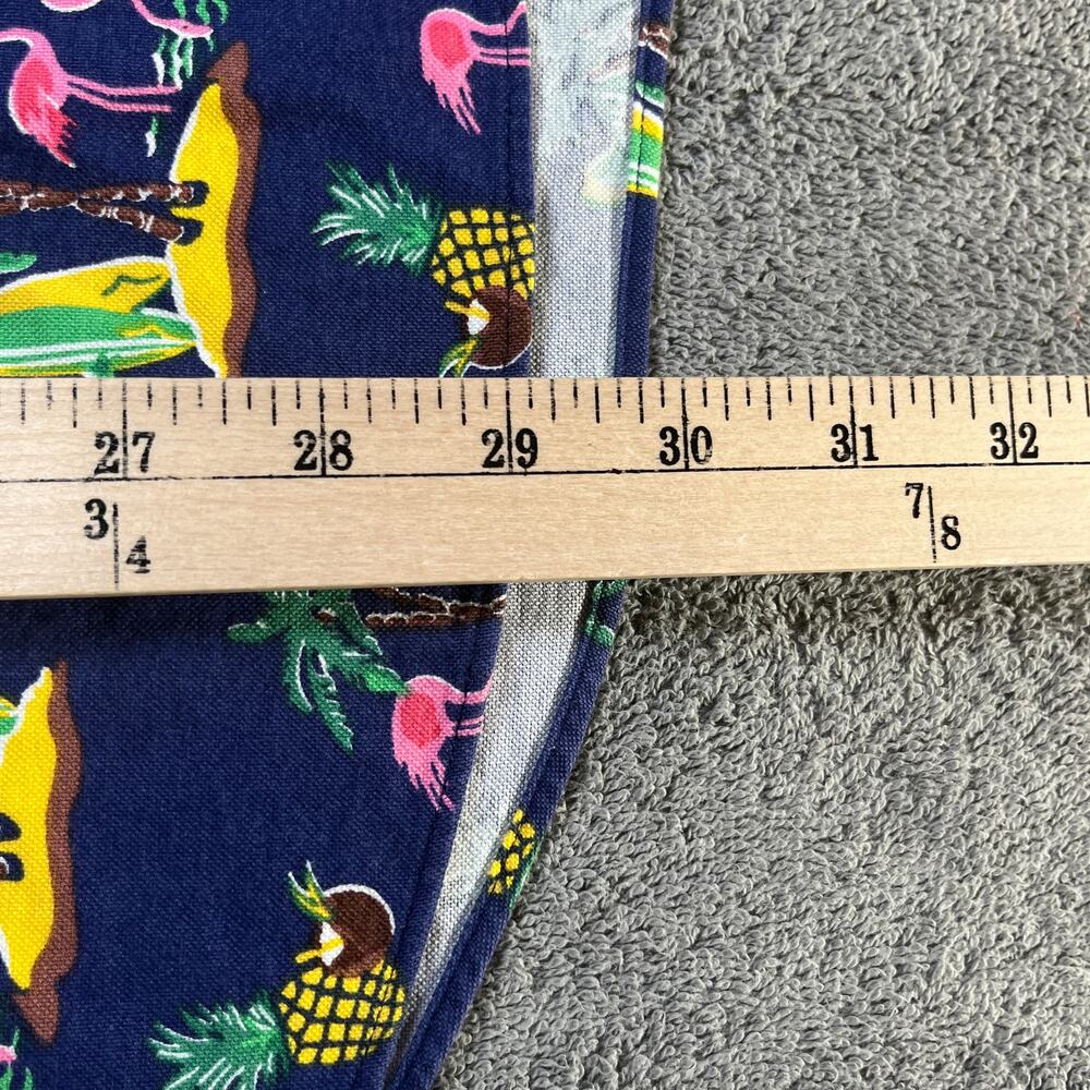 Ralph Lauren Shirt Mens XL Blue Flamingo Island Print Classic Fit Beach Tropical - Picture 8 of 9